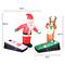 Airflowz Inflatable Santa & Reindeer Playing Cornhole